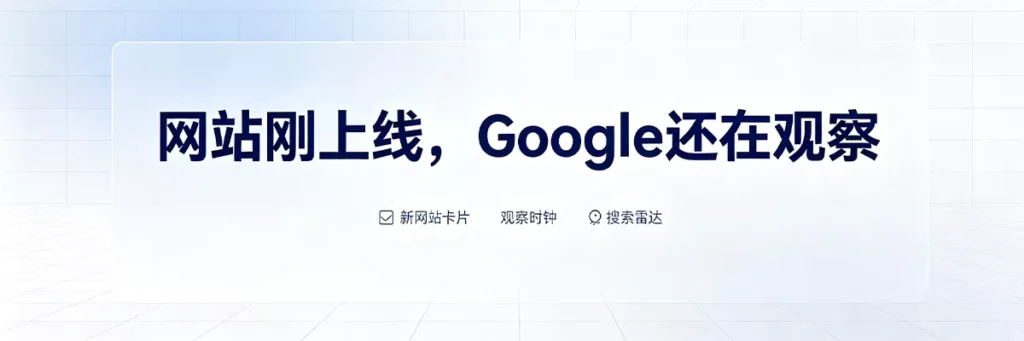 网站刚上线，Google还在观察，新站处于沙盒期暂未被收录