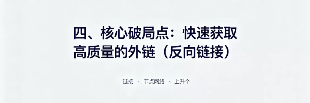 快速获取高质量外链是新站排名的核心破局点,优先通过资源页链接、原创建内容与数字公关实现